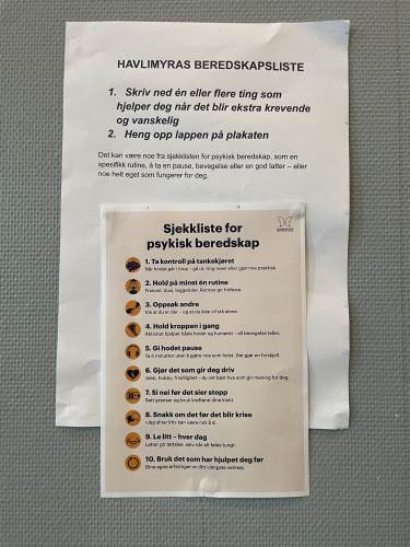 Elevene lagde skolens liste for psykisk beredskap.